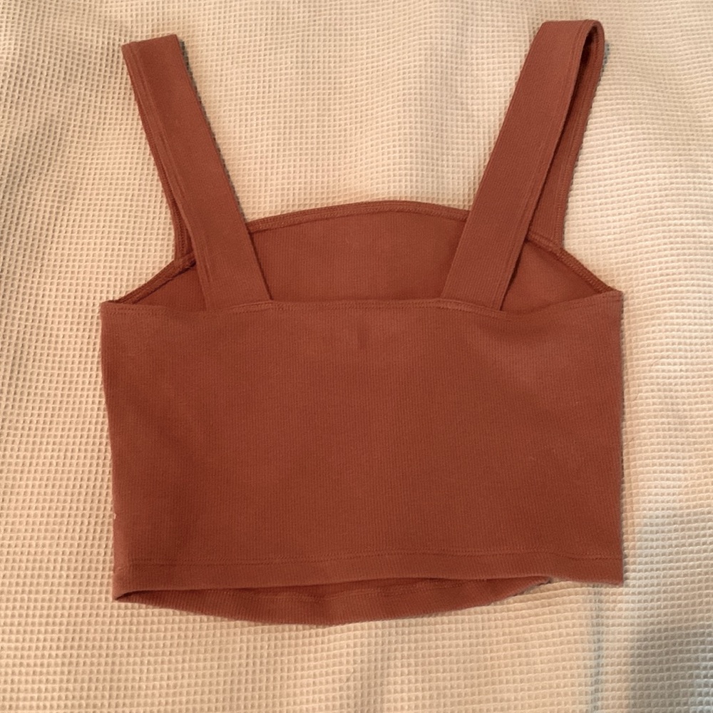 Abercrombie Soft A&F Rib Cropped Tank - Picture 2 of 2
